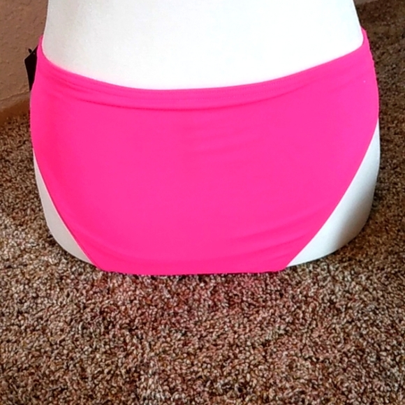 Victoria's secret swimwear neon pink twist front bikini bottoms size small - Picture 2 of 4